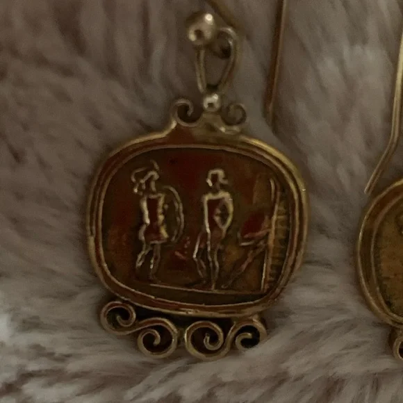 Ancient Greece and Roman drop earrings EUC - Picture 5 of 7